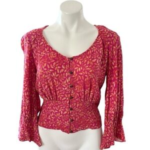 Maeve Percie Blouse Pink Size S
